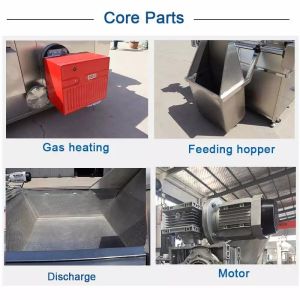 China Multi Functional Nut Broad Bean Automatic Frying Machine on sale