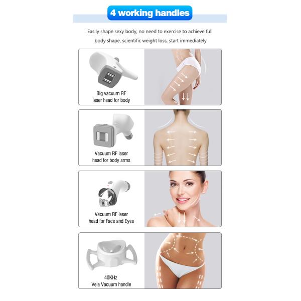 VelaBody Vacuum Cavitation Slimming Radio Frequency Fat Reduction Machine Vacuum Weight Loss Body Contouring Machine