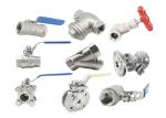 304 316 Ss Sanitary Compact Ball Valve NPT Thread With Spiral Wound Gasket