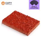 Iaaf Approved 400m Standard 8 lanes Spray Coated Sandwich Athletic Rubber