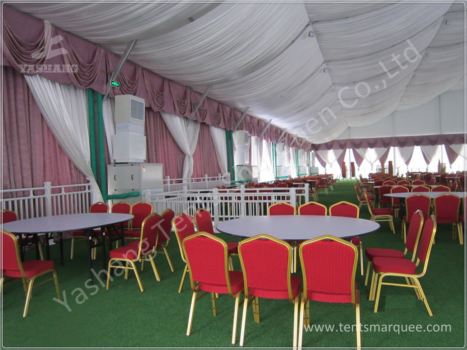 Replacement Tent Parts Decorative Lining Satin Cloth / Trevira CS Material