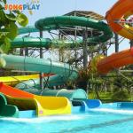 Fiberglass Amusement Park Water Slide Playground For Young And Adults