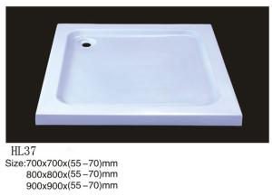 Wholesale Acrylic shower tray, shower basin,acrylic shower base HL-37 700X700X(55-70),800X800X(55-70 from china suppliers