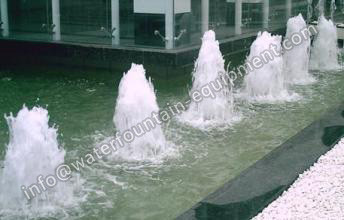 Air Added Foam Fountain Nozzle , Gushing Fountain Spray Nozzles Without Tube