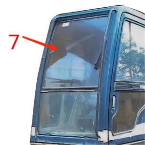 Wholesale Right Side KOBELCO Excavator Window Glass Green Position No.7 from china suppliers