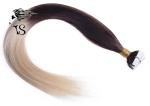 Brown Blonde Tape In Human Hair Extensions Ombre Mongolian Remy Human Hair