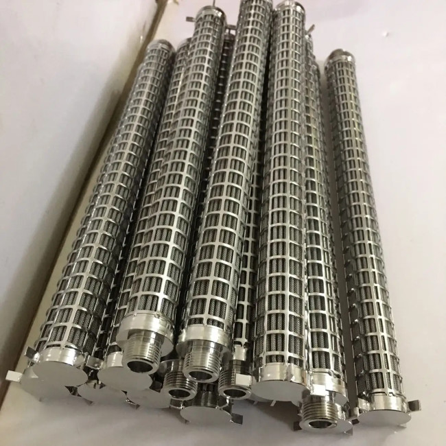 20 40 80 Micron Metal Wire Mesh Hydraulic Pump Suction Strainer Filter Element