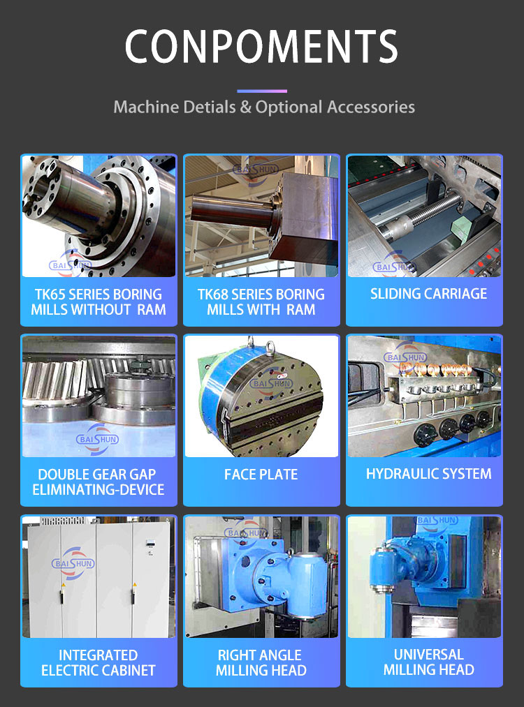 Versatile CNC Horizontal Boring And Milling Machine For Multi-Function Machining