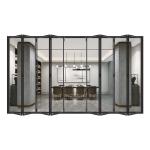 35dB Sound Insulation Coefficient Glass Sliding Doors for Advanced Production