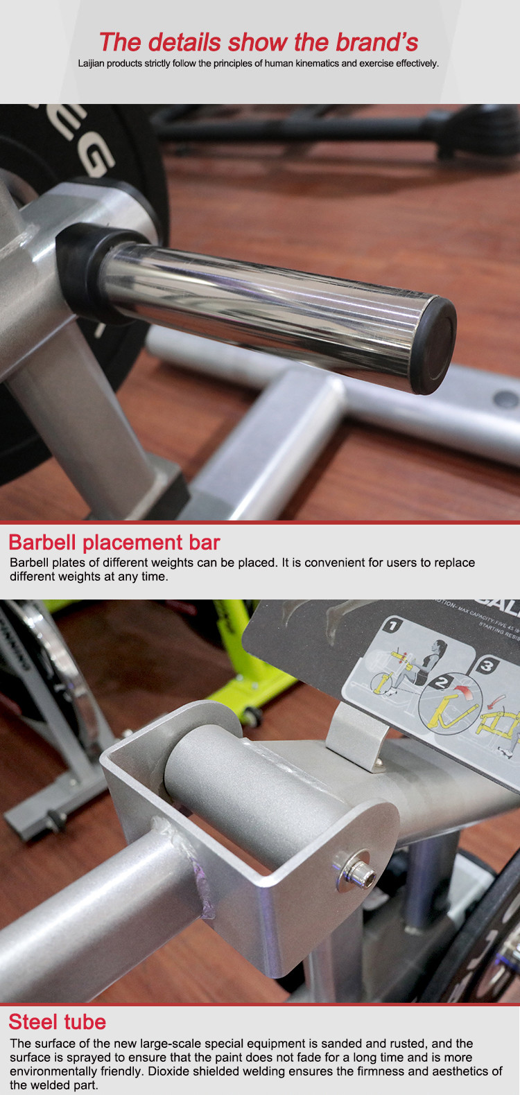 Customized Commercial Grade Gym Equipment Plate Loaded Calf Raise Machines