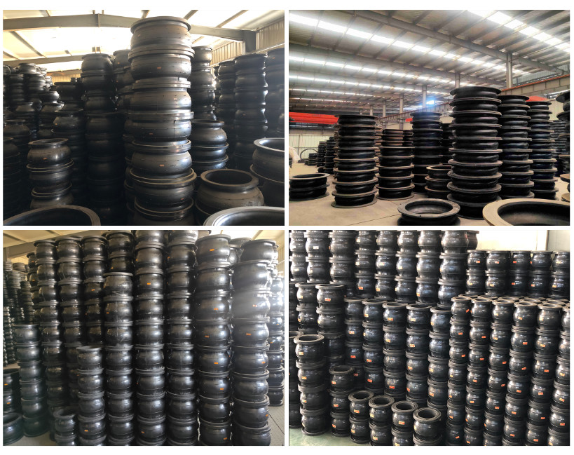 Neoprene Compensator Epdm Double Sphere Rubber Expansion Joint Metal Flange Type