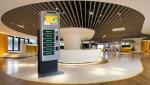 Restaurant Mall UV light Cell Phone Charging Station kiosk tower With Advertisin