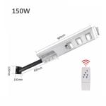 Water Resistant All In One LED Solar Street Light For Road Lighting 90w 150w