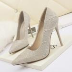 3058-2 Korean Fashion Pointy Toe Pump High Heels Nightclub Looks Thin Sexy Women