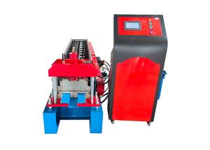 Wholesale PPGI Steel 0.3-0.7mm Metal Roof Ridge Cap Roll Forming Machine PLC Computerized from china suppliers