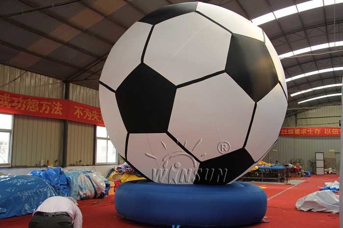 PVC Material Inflatable Model / Soccer Goal Custom Logo Service Accepted