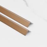 L Shaped No Grooving Round Conrners Hairline Stainless Steel Corner Edge Trim 0