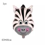 Animal Head Foil Ballons Cartoon Helium Foil Balloon Decoration