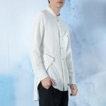 Blank High End Mens Fashion Casual Shirts Full Sleeve Polyester / Cotton
