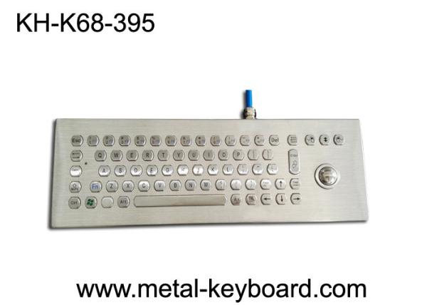 Desktop Vandal Proof Panel Mount Keyboard Stainless Steel For Industrial Control