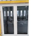 Windproof Double Double Hinged Glass Doors PVC Impact Resistant Glass Door ODM