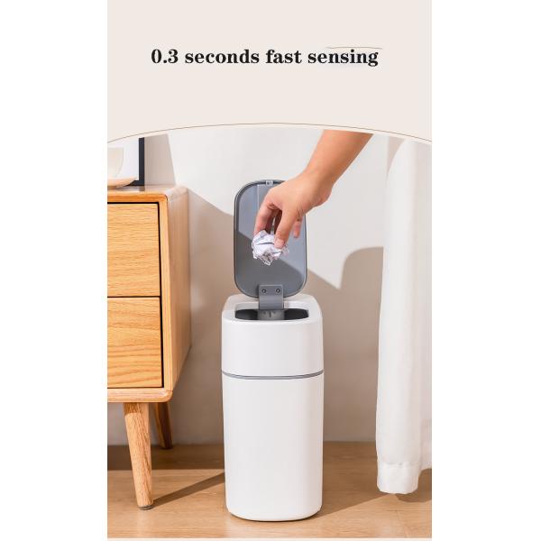 Large Capacity Household Bathroom Aromatherapy Antibacterial Narrow Slit Induction Spray Storage Bucket Waste Bins Trash Can