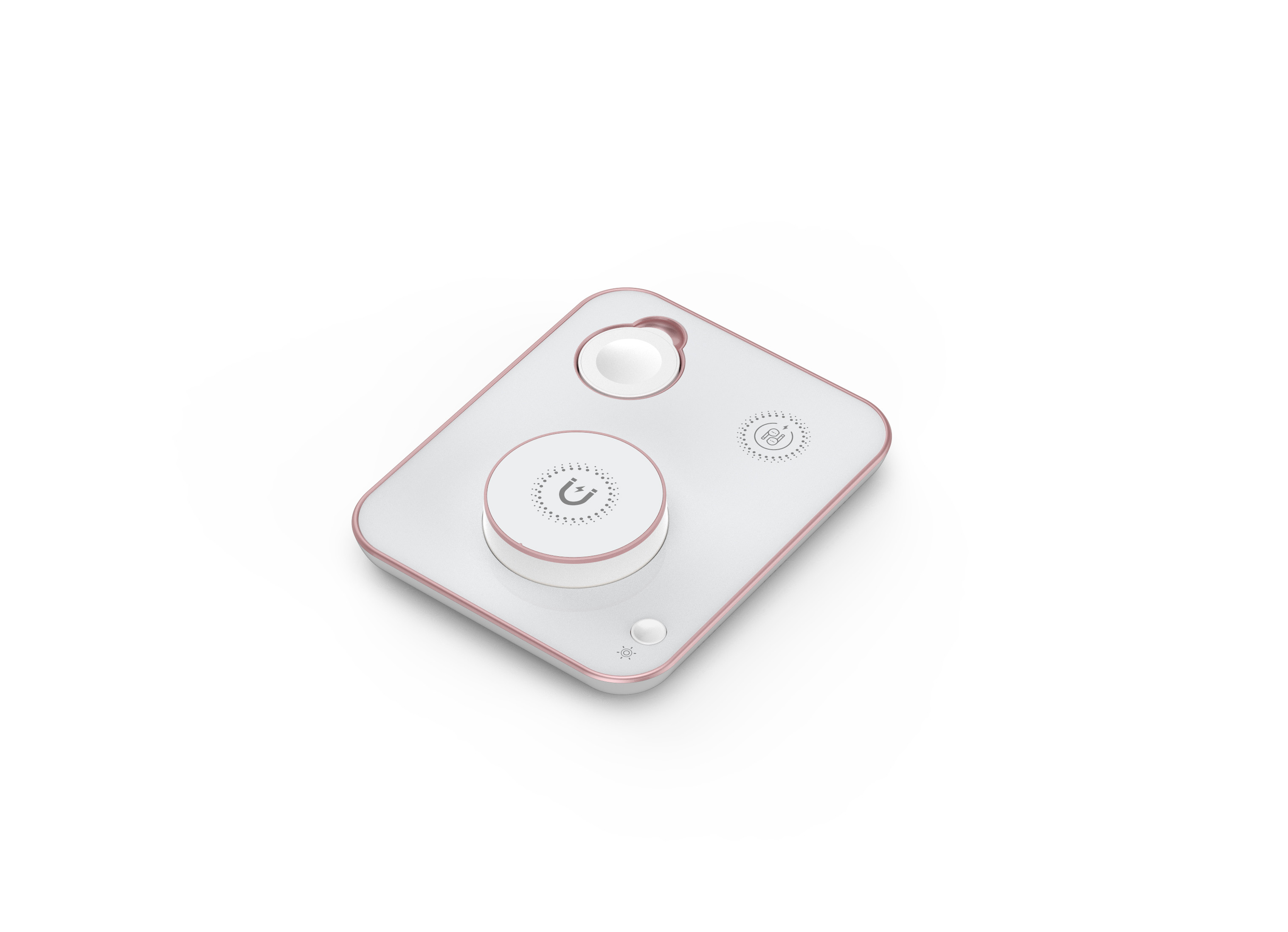 Green Fast Charge Wireless Charging Pad Made of ABS PC