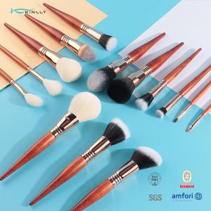 Wholesale 29pcs Luxury Makeup Brushes Set With Spiral Coil Rose Gold Brass Ferrule from china suppliers