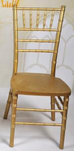 Wholesale Golden solid wood chiavari chair from china suppliers