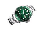 Classic Automatic Bracelet Watch , Green Dial Mens Stainless Steel Watches