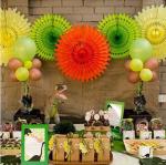 Color folding paper flowers Wedding window party home decoration creative