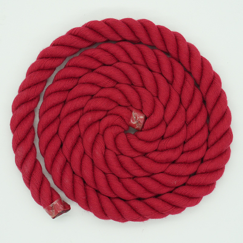13mm Three Strand Cotton Rope Twisted Mixed Color Dog Leash Climbing Rope