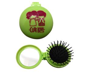 Wholesale Plastic compact mirror with comb from china suppliers