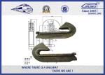 Black Oiled 90LB Rail Anchors DIN Steel For Railroad Fastenings