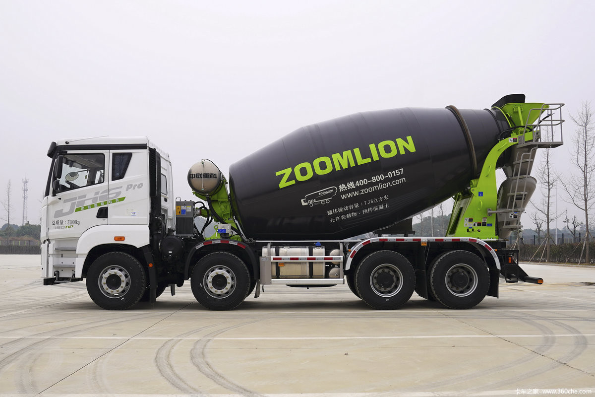 Jiefang Concrete Cement Mixer Truck 13890 Kg Diesel Concrete Mixer For Truck