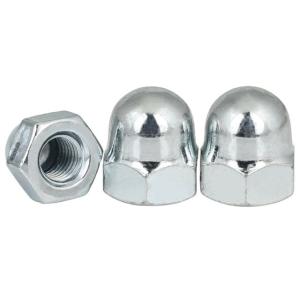Wholesale Direct Supply DIN1587 Hex Domed Cap Nuts in Nickel Galvanized White Blue Zinc Plated from china suppliers