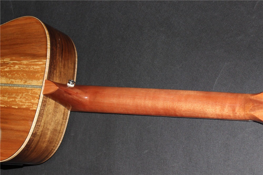 AAAA all Solid imported apple wood OM body style acoustic electric guitar