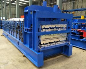 Wholesale Three Layer 0.3mm Roof Sheet Forming Machine Plc from china suppliers