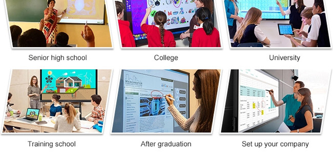 6ms 55 inch Touch Screen Monitor Led Smart Display for conference