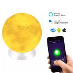 Glomarket Tuya Smart WiFi LED Light 3D Print Moon Light Dual Mode Dimmable
