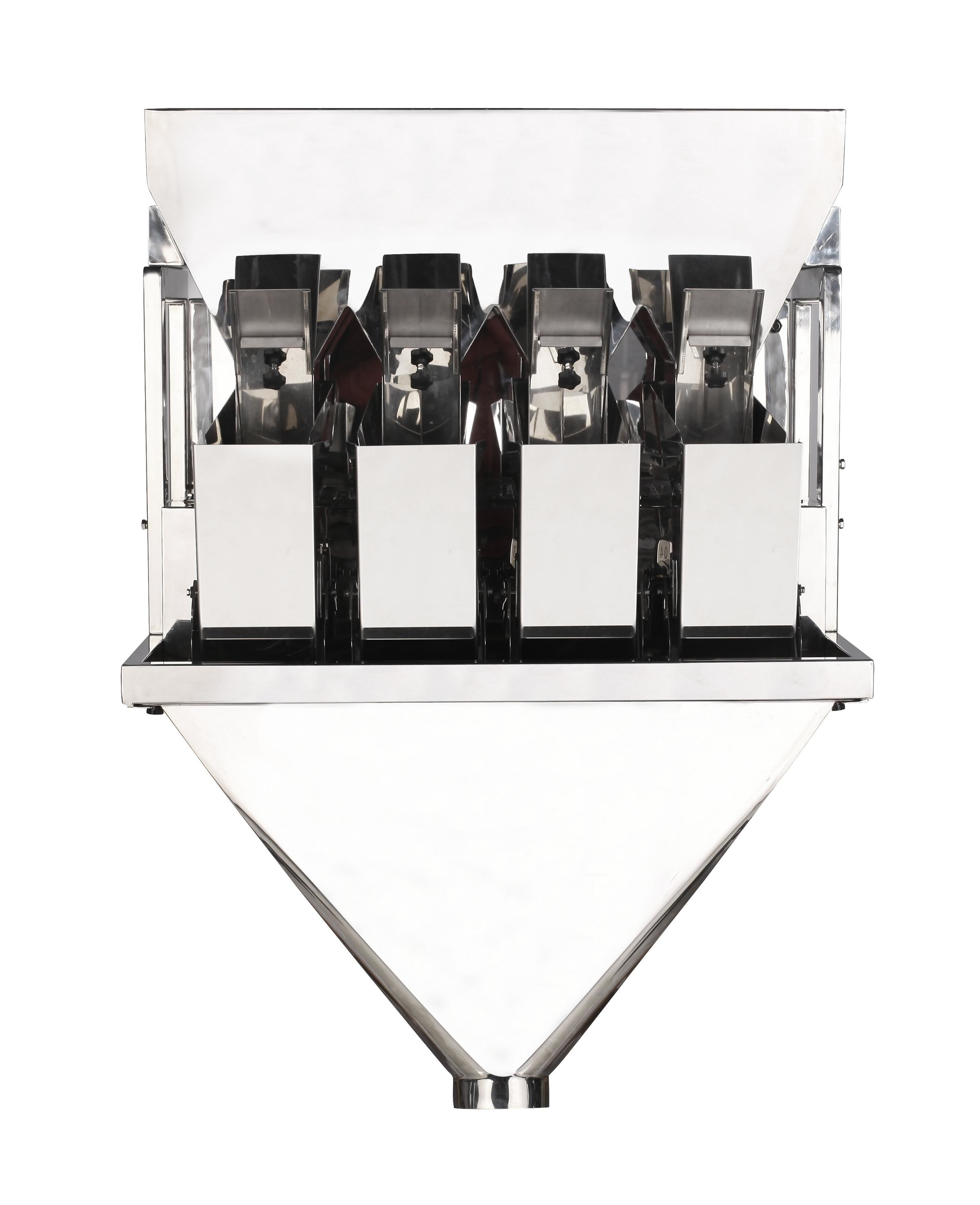 Food Candy Coffee Bean 4 Head Linear Weigher Automatic Weighing Filling
