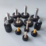 Knurled Flat Head Thumb Screw Mill steel PA66 Hand Tighten / Hand Spin Screw