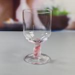Mexican Confetti Design Elegant Water Goblets Luxury Hand Blown Confetti