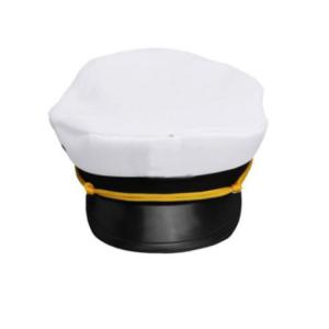 China Promotional White Sailor Captain Hat , Blank Captains Hat Personalized on sale