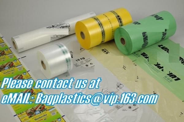 Supermarket Shopping Fresh Fruit Vegetable Packaging Plastic Bag On Roll