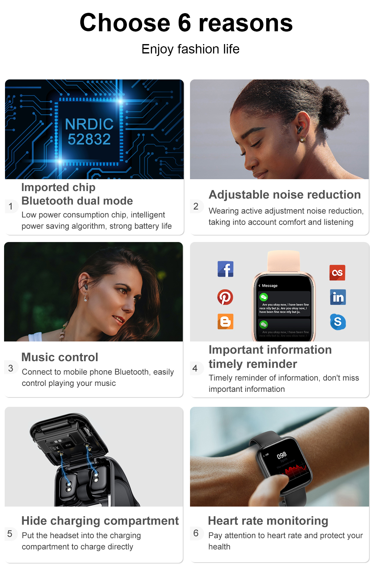 X5 Health Monitoring Smartwatch IP67 1.54inch 2 In 1 Watch And Earbuds Programmable