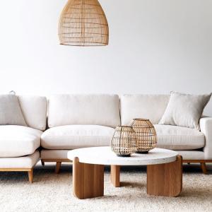 Wholesale Minimalist Marble Topped Pedestal Coffee Table White OEM Available from china suppliers