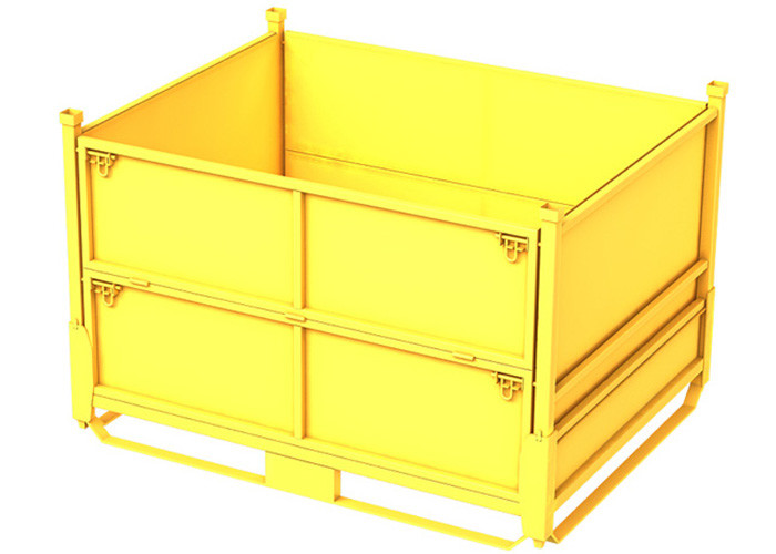 Q235 Steel Metal Pallet Cage Stackable Stillages MA Sheet For Turnover