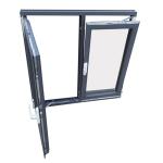 Superior 14 Layer Sealing Aluminum And Glass Casement Windows For Customer