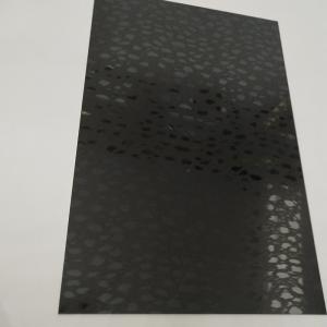 Wholesale Decorative Interior Stainless Steel Wall Cladding Etched Black Mirror PVD Coating from china suppliers